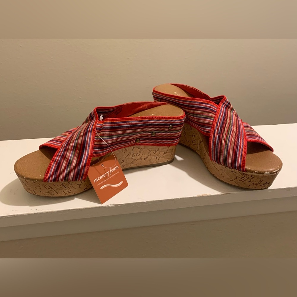 Multicolor Striped Wedges - Sonoma